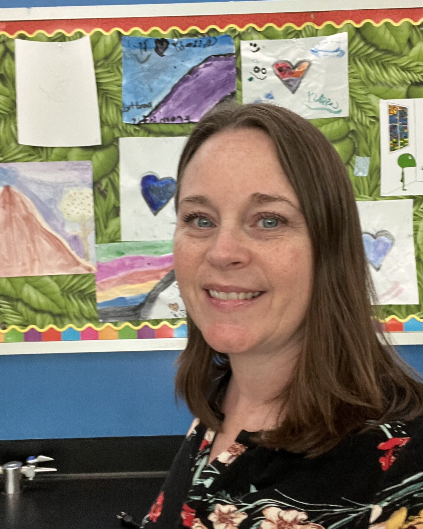 Carrie Cassady in her middle school science classroom
